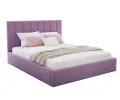 Čalouněná postel COLORADO 160x200 s kovovým zdvižným roštem FIALOVÁ PARIS