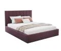 Čalouněná postel COLORADO 180x200 s kovovým zdvižným roštem TMAVĚ FIALOVÁ PARIS