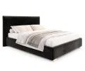 Čalouněná postel PERFETTO 180x200 s kovovým zdvižným roštem ČERNÁ PARIS