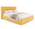 Čalouněná postel PERFETTO 160x200 s kovovým zdvižným roštem ŽLUTÁ PARIS