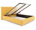 Čalouněná postel PERFETTO 180x200 s kovovým zdvižným roštem ŽLUTÁ PARIS