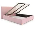 Čalouněná postel PERFETTO 160x200 s kovovým zdvižným roštem RŮŽOVÁ PARIS