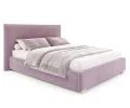 Čalouněná postel PERFETTO 180x200 s kovovým zdvižným roštem FIALOVÁ PARIS