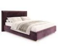 Čalouněná postel PERFETTO 160x200 s kovovým zdvižným roštem TMAVĚ FIALOVÁ PARIS