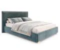Čalouněná postel PERFETTO 160x200 s kovovým zdvižným roštem MODRÁ PARIS