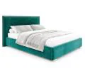 Čalouněná postel PERFETTO 160x200 s kovovým zdvižným roštem TYRKYSOVÁ PARIS