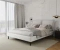 Čalouněná postel AVENA 180x200 CLEO BÍLÁ