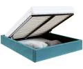 Čalouněná postel ORLANDO 120x200 Tyrkysová TRINITY s úložným prostorem kovový rošt