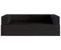 Rozkládací pohovka AVIO GARDEN ČERNÁ voděodoná 200x200