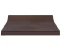 Rozkládací zahradní pohovka SUZI GARDEN HNĚDÁ voděodolná 120x200 výška 9 cm