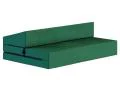 Rozkládací zahradní pohovka SUZI GARDEN ZELENÁ voděodolná 120x200 výška 9 cm