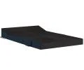 Rozkládací zahradní pohovka SUZI GARDEN ČERNÁ voděodolná 120x200 výška 14 cm