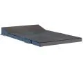 Rozkládací zahradní pohovka SUZI GARDEN ŠEDÁ voděodolná 120x200 výška 9 cm