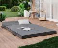 Rozkládací zahradní pohovka SUZI GARDEN ŠEDÁ voděodolná 120x200 výška 9 cm