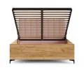 Postel SIERRA 120×200 s kovovým zdvižným roštem TRINITY Dub Craft - Růžová