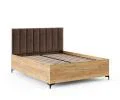 Postel SIERRA 140×200 s kovovým zdvižným roštem TRINITY Dub Craft - Hnědá