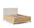 Postel SIERRA 160×200 s kovovým zdvižným roštem TRINITY Dub Craft - Bílá