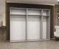 Šatní skříň ALICANTE 1, 250×202×52cm | Dub Artisan / Černé úchyty