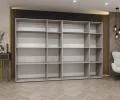 Šatní skříň ALICANTE 1, 300×202×52cm | Dub Artisan / Černé úchyty