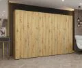 Šatní skříň ALICANTE 1, 300×202×52cm | Dub Artisan / Kašmírové úchyty