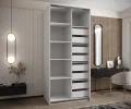 Sada 2 ks zásuvek – Bílé | pro šatní skříně LUX 110–200 cm