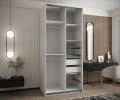 Sada 2 ks zásuvek – Bílé | pro šatní skříně LUX 110–200 cm