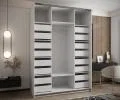 Sada 2 ks zásuvek – Bílé | pro šatní skříně LUX 110–200 cm