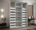 Sada 2 ks zásuvek – Bílé | pro šatní skříně LUX 110–200 cm