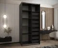 Sada 2 ks zásuvek – Černé | pro šatní skříně LUX 110–200 cm