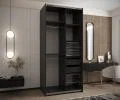 Sada 2 ks zásuvek – Černé | pro šatní skříně LUX 110–200 cm