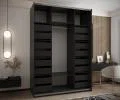 Sada 2 ks zásuvek – Černé | pro šatní skříně LUX 110–200 cm
