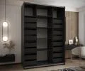 Sada 2 ks zásuvek – Černé | pro šatní skříně LUX 110–200 cm