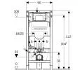 Podomítkový wc modul Geberit Duofix Sigma pro závěsnou mísu 111.320.00.6