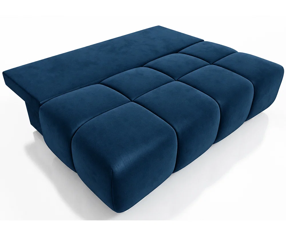 Dvoumístná rozkládací pohovka LUCY MINI | 195x104x89cm | MONOLITH MODRÁ