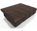 Dvoumístná rozkládací pohovka LUCY MINI | 195x104x89cm | MONOLITH HNĚDÁ