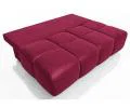 Dvoumístná rozkládací pohovka LUCY MINI | 195x104x89cm | MONOLITH VÍNOVÁ