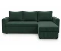 Rohová sedacia súprava do L | KOUDY | 220x145x76cm | SZTRUKS ZELENÁ