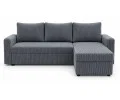 Rohová sedacia súprava do L | KOUDY | 220x145x76cm | SZTRUKS GRAFIT